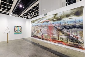 Sarah Sze, Jules de Balincourt and Grayson Perry, <a href='/art-galleries/victoria-miro-gallery/' target='_blank'>Victoria Miro</a>, Art Basel in Hong Kong (29–31 March 2019). Courtesy Ocula. Photo: Charles Roussel.